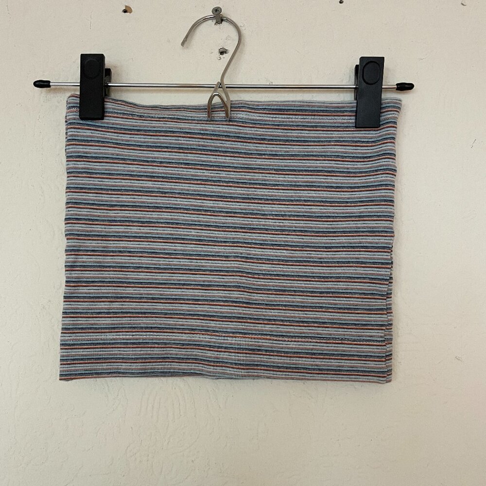 Vintage stripe cotton tube top